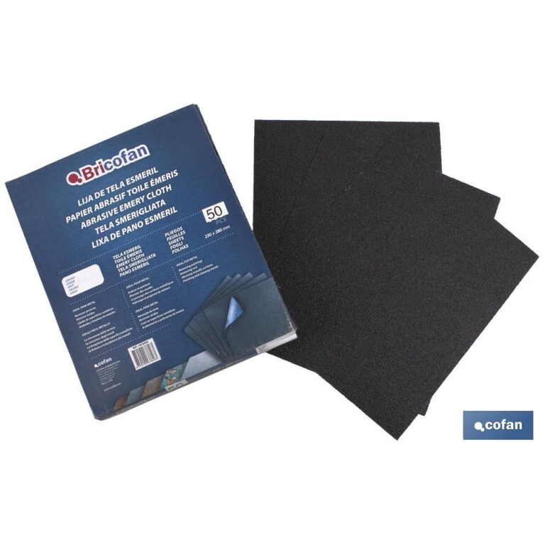 Lija de tela con óxido de aluminio 230x280mm grano 40 ax2040 MOTA