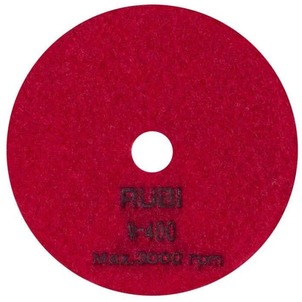 62973-disco de diamante flexível para polimento-o100-mm-grain-400-1-m-rubi