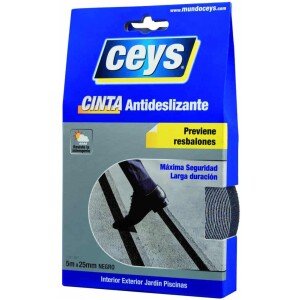 Cintas antideslizante negro 5mx25mm CEYS