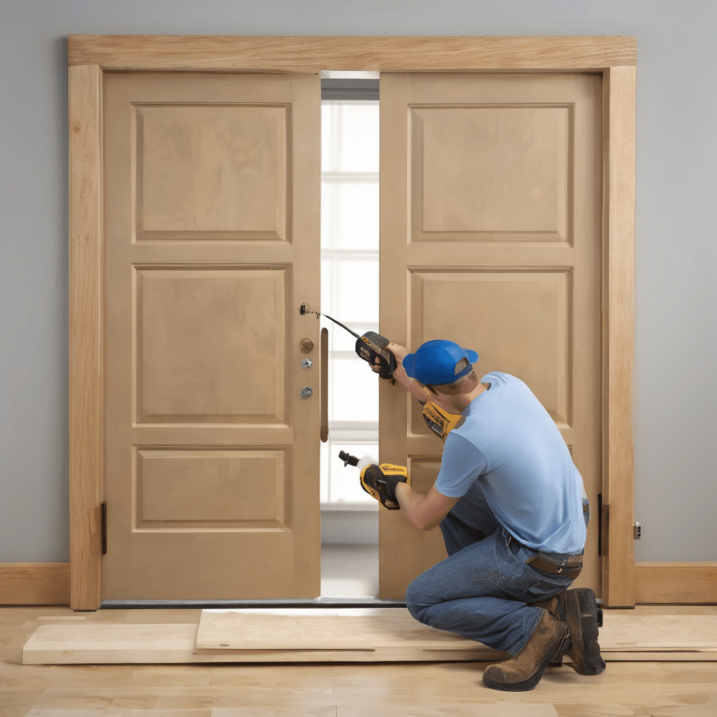 Cómo rebajar la parte inferior de una puerta que roza